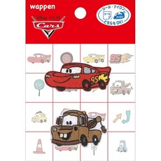 파이오니어 디즈니 픽사 카즈 와펜 맥퀸 미터 스티커 다리미 접착 양용 MY5505-MY513