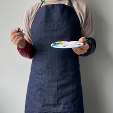 가벼운 작업용청앞치마 글라인더 용접 불똥방지 절삭, 1개