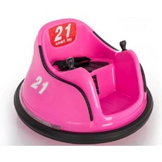 어린이 전기 자동차 4륜 범퍼카 놀이기구 전동 자동차, 듀얼 드라이브, 핑크+싱글 배터리+리모콘+랜턴, 1개