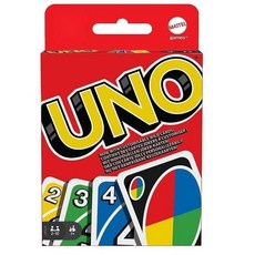 UNO紙牌正版標準版優諾卡牌網紅桌遊紙牌遊戲牌多人聚會紙牌, 原版1套112張牌, 1個