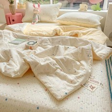 초정상점CHOJEONGSTORE 여름홑이불 쿨링이불 차렵이불, 꿈 짜기, 싱글 침대 150x230 cm