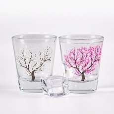 블루선 꽃피는 50ml 소주잔, 혼합색상, 1개
