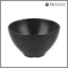 [돌산멜라민] 체크검정 멜라민 면기볼, 블랙 6.5인치 (DS-7842), 1개