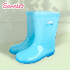 코지24 산리오 시나모롤 주니어 발큰 어린이장화 초등학생 패션 레인부츠 텃밭 갯벌 체험 고무 비 가벼운 경량 장화 220~240