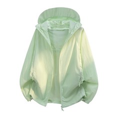 潮流購防曬外套女輕薄夏日外套抗uv防紫外線運動外套夏季超薄防曬服連帽防曬衣涼感薄男生夏季新款戶外運動休閑釣魚衣時尚百搭登山服CGQMS981198119811防曬衣時尚防曬服, 熒光綠