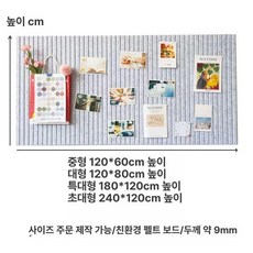 카페 안내판 펠트 메모 게시판, 중