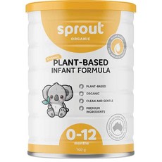 호주 스프라우트 Sprout Infant Plant Based Formula 0-12개월 식물기반 인펀트 포뮬라 아기 영아 분유, 4개, 700g