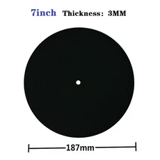 턴테이블 슬립매트 12인치 플레이어 펠트 7인치 정전기방지 레코드 LP, 7inch 3MM Black, 상세설명참조