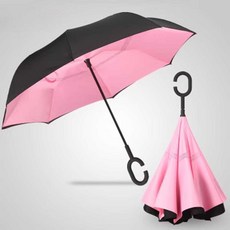 거꾸로 우산 장우산 접이식 자동 대형 원터치 큰우산, 1개, 7. 23인치 더블 UV 네이비 싱글