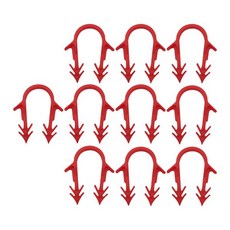 접이식 플라스틱 클립 물과 바닥 난방 파이프 부드러운 스테이플 10 개 그립감, 01 Red 20mm