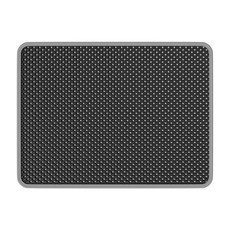 Dr.Life超大雙層貓砂落砂墊，加大防水集砂墊，特大號貓砂墊, 黑色, 1個