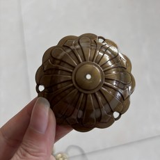 【無品牌】-diy手工風鈴配件 金屬風鈴掛件撞擊材料蓮花傘金花寶塔, 蓮花塔蓋 直徑6cm