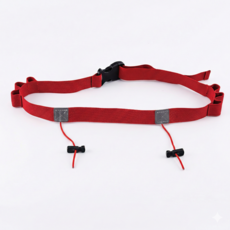 RNDY 러닝 벨트 마라톤 레이스 배번 경량 허리 벨트, 1개, 레드