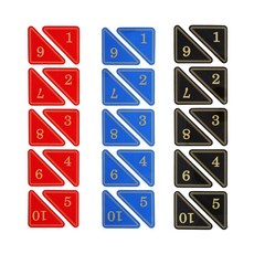 삼각번호판 1~50 숫자판 삼각 숫자, 1개, 빨강 41~50