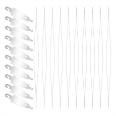20pcs 스테인리스 스틸 펀치 바늘 스레더 긴 재봉 스레더 자수 스티칭 도구 DIY 재봉 공예품