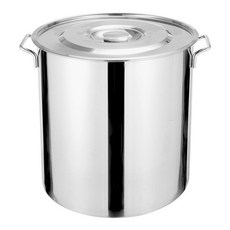 臺灣出貨 商用超厚316不銹鋼大鹵鍋湯桶湯鍋厚底大容量燉鍋米桶儲水桶帶蓋, 316耐燒加厚 口外徑30高度30, 1個