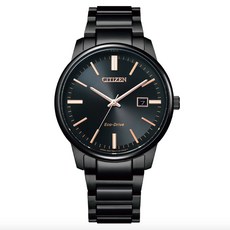 【CITIZEN 星辰】PAIR 光動能時尚簡約鋼腕錶-39.2mm(BM7527-89E 球面藍寶石玻璃鏡面), 黑
