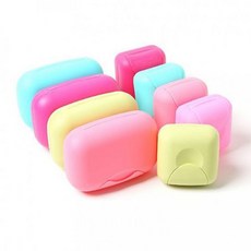 여행용 비누 수납 미니 사각 곽, 소형(컬러랜덤)1P, 소형(컬러랜덤)1P, 1개