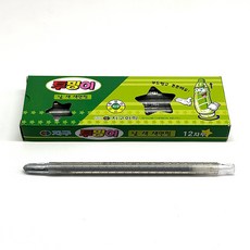 지구화학 투명이 채점용 색연필 낱색 전색상 12자루 1타, 회색