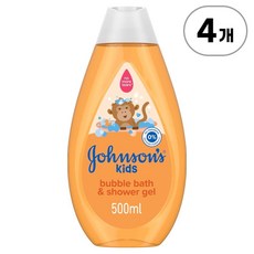 존슨즈 키즈 키즈 버블 바스 앤 워시 Johnson's Kids Bubble Bath and Wash 500ml, 4개