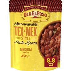 Old El Paso Pinto Beans Tex-Mex 스타일 전자레인지 가능한 파우치 249.5g(8.8온스), Tex-Mex Style