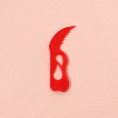 (BW) 배달 포장 용기 실링 커팅칼 레드 미니 랩칼 1봉, 1개, 1000개입