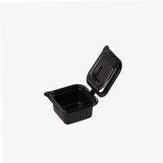 허리운동 WL 뚜껑일체형 사각 소스 포장용기(80ml) 100개 79000EA 1EA, 검정