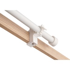 Vellichor 창틀 무타공 커튼봉 커텐봉 커튼막대 16MM 간편설치 스테인리스 길이조절 가능 다용도 안뚫어고리 커튼 봉, 화이트