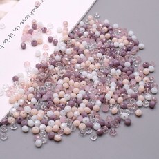 새로운 스타일 혼합 색상 크리스탈 만들기 유리 쥬얼리에 RON 팔찌 4MM 스페이서 비즈 구슬 DIY, 4mm 125pcs bag, 14, 1개