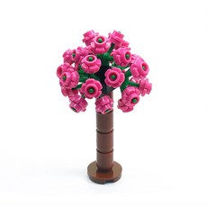 積木繡球花 紅色繡球花 袋裝 植物 城市積木 B4, 1個, 桃紅色 繡花球