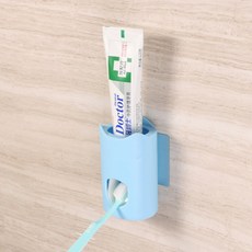 懶人自動擠牙膏器, 藍色, 1套