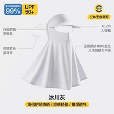 冰絲面罩防曬面罩女防紫外線騎行夏季薄款透氣全臉立體騎行臉基尼