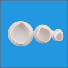 大祺百貨 水滴彈簧壓模 馬蹄蓮壓花模 翻糖餅乾壓模 烘焙裝飾工具 三件套裝, 1個