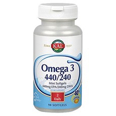 Kal EPA DHA Omega-3軟膠囊, 1罐, 90顆