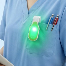 LED 실리콘 램프 휴대용 조명 간호사 야간 랜턴 소형후레쉬 간호사용품 네오널스, 1개, 그린