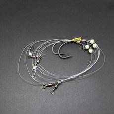 광어 다운샷 바늘 채비 와이드갭훅 단차조절 고급바늘 5p