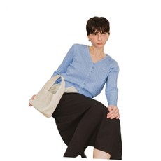 브랜드정품 제너럴아이디어 GENERALIDEA 시그니처 브이넥 케이블 가디건 BLUE WBE1L04509 167964