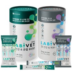 종근당 라비벳유산균 강아지 고양이 영양제 장 피부 관절, 장&관절 + 추가증정, 1개