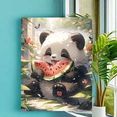 다솜이네 DIY 명화그리기 판다 유화 세트 30 x 40cm, 판다19, 1개
