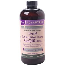 左旋肉鹼1000mg+輔酶Q10 100mg補充液, 473ml, 1瓶