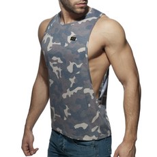 ADDICTED 側挖騎士運動背心 AD健身坦克背心 頂級天絲 大挖 挖空背心 AD849