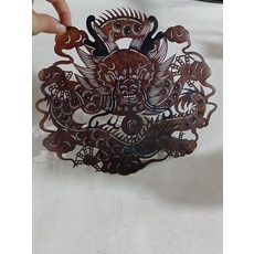 皮影 盤龍 純手工雕刻收藏擺飾, 如圖所示, 1個