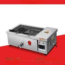 업소용 튀김기 2구 칸막이 핫도그 프라이어 미니 꼬치, 12 디지털 표시 2개 10 A, 기본 색상