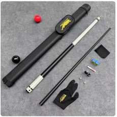 碳素臺球桿黑科技碳纖維桌球桿，斯諾克小大頭中式黑八9球桿入門撞球桿，專業檯球桿, 白星單杆杆桶（備註小頭中頭, 1個