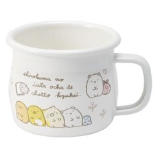 다마하시 스밋코구라시 법랑 머그컵 2x9.5x7.5cm, 1개, 화이트