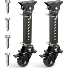 텔레스코핑 트레일러 안정 지지대 2개 세트 바퀴가 달린 슬라이드 아웃 1000파운드 용량 각각 유틸리티 트레일러용