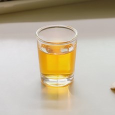 미니 한입소주잔 샷잔 독주 술잔 유리잔 25ml, 1개, 투명