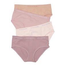 TAHARI 여아용 힙스터 속옷 4팩 럭비 탠 멀티 스몰103911