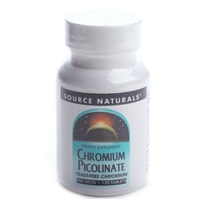 SOURCE NATURALS 吡啶甲酸鉻錠 200mcg, 120顆, 1罐