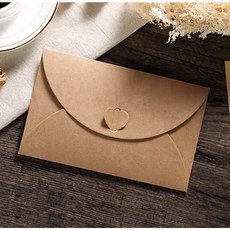 有感選物 台灣現貨 乾燥花賀卡 滿天星卡片 送禮卡片 母親節卡片 生日卡片, 牛皮紙信封, 1個